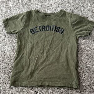 Kids Olive Green Detroitish Tee